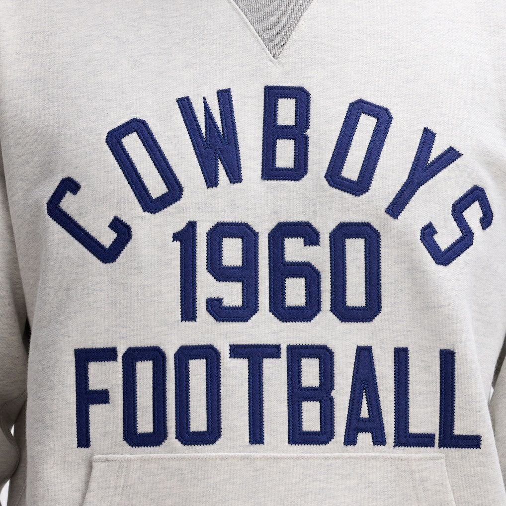 Dallas Cowboys IconicFleece Pocket Sweatshirt Heather Gray - Fanatics