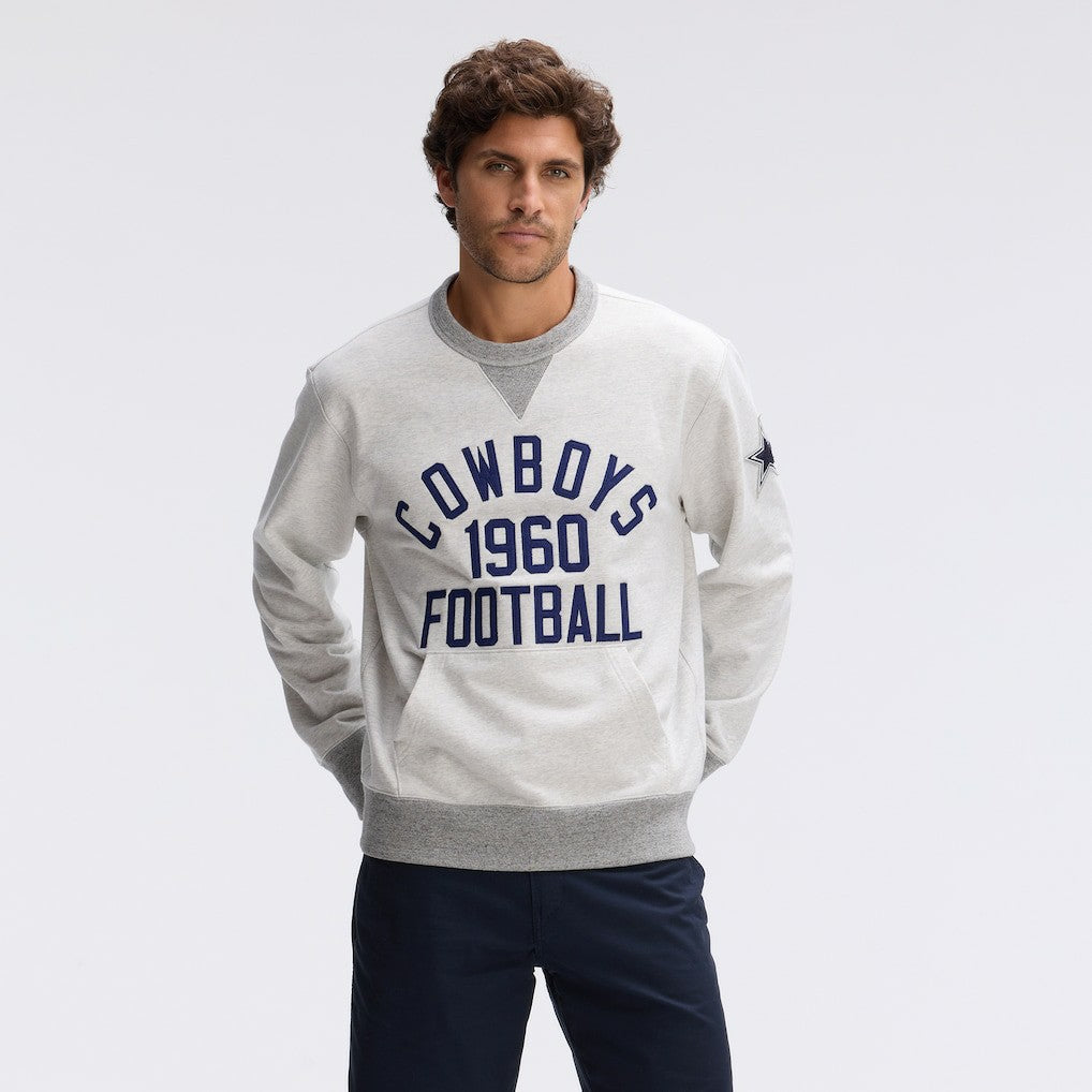 Dallas Cowboys IconicFleece Pocket Sweatshirt Heather Gray - Fanatics