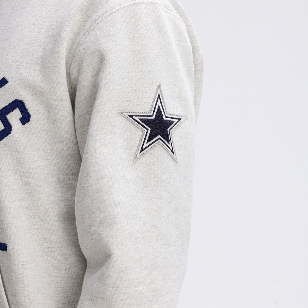 Dallas Cowboys IconicFleece Pocket Sweatshirt Heather Gray - Fanatics