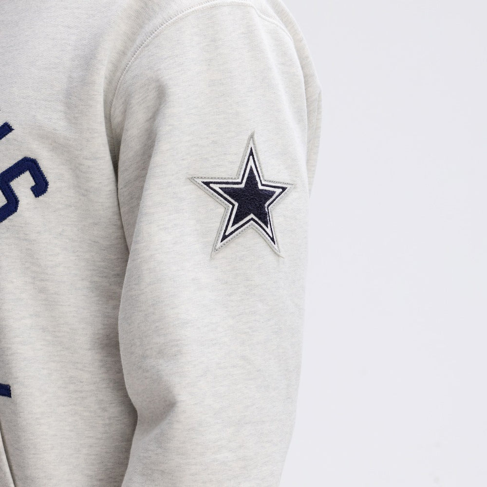 Dallas Cowboys IconicFleece Pocket Sweatshirt Heather Gray - Fanatics
