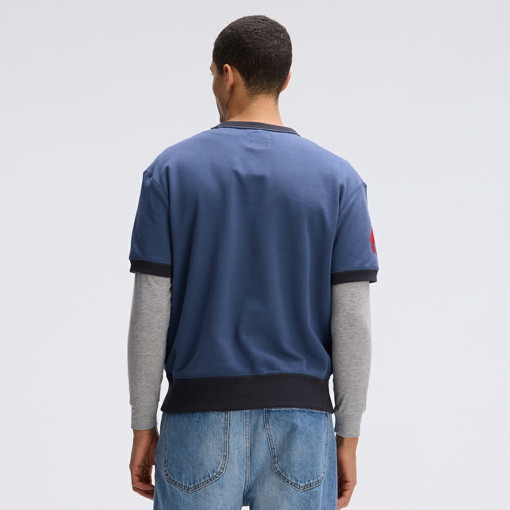 Buffalo Bills IconicFleece Short Sleeve Sweatshirt Royal - Fanatics
