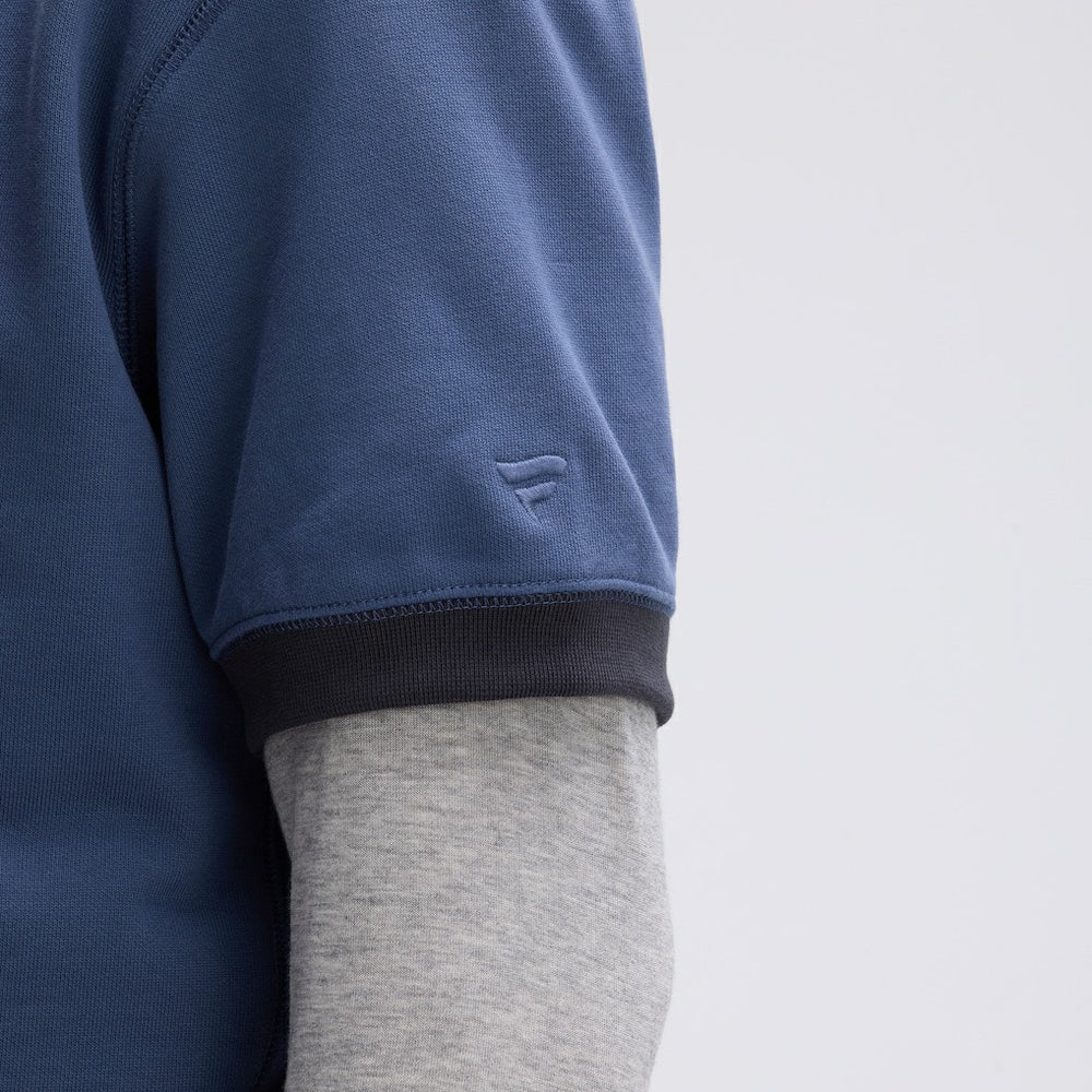 Buffalo Bills IconicFleece Short Sleeve Sweatshirt Royal - Fanatics