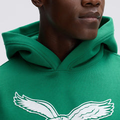 Philadelphia Eagles IconicFleece Flocked Hoodie Kelly Green - Fanatics