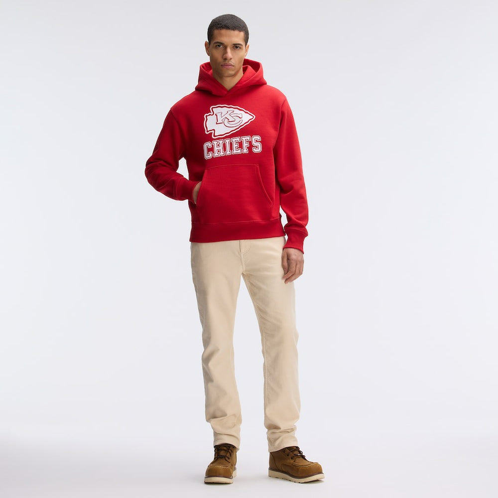 Kansas City Chiefs IconicFleece Flocked Hoodie Red - Fanatics