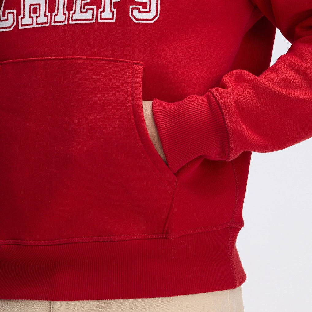 Kansas City Chiefs IconicFleece Flocked Hoodie Red - Fanatics