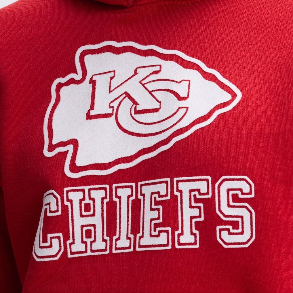 Kansas City Chiefs IconicFleece Flocked Hoodie Red - Fanatics