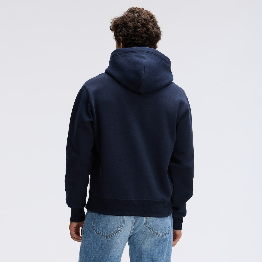 Chicago Bears IconicFleece Flocked Hoodie Navy - Fanatics