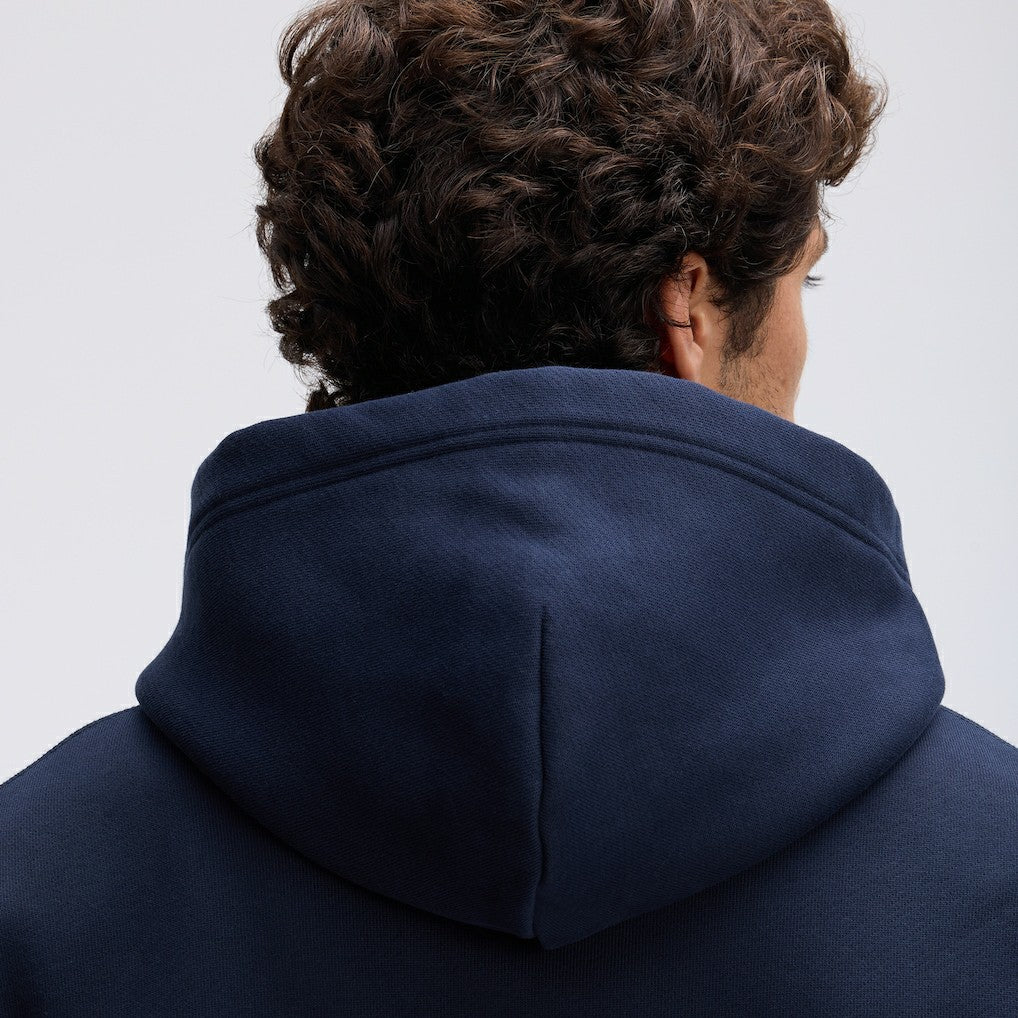 Chicago Bears IconicFleece Flocked Hoodie Navy - Fanatics