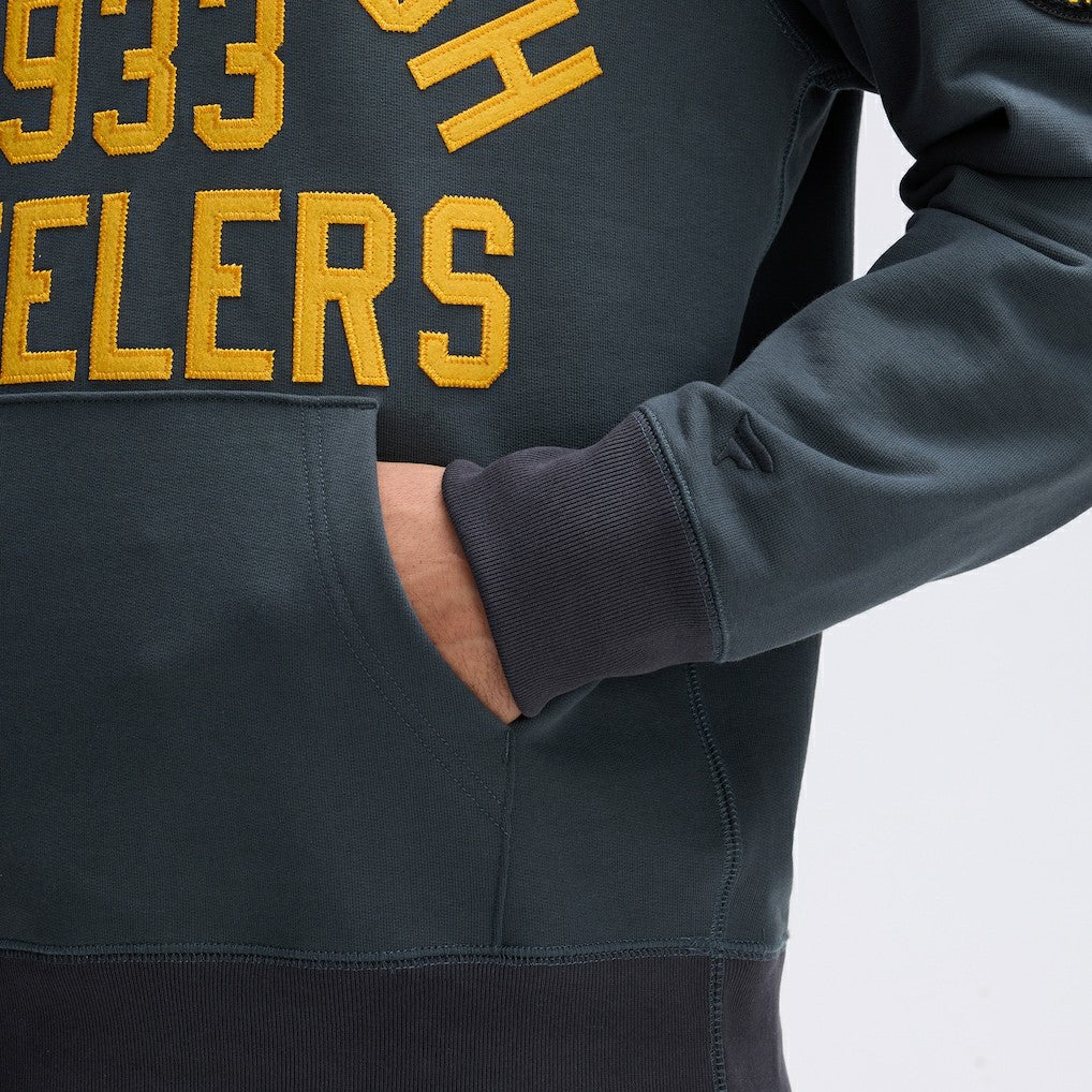 Pittsburgh Steelers IconicFleece Pocket Sweatshirt Charcoal - Fanatics