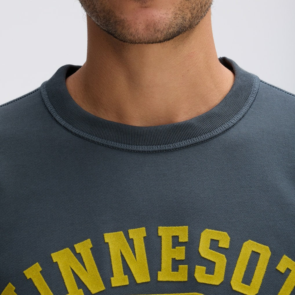 Minnesota Vikings IconicFleece Short Sleeve Sweatshirt Charcoal - Fanatics