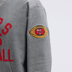 San Francisco 49ers IconicFleece Pocket Sweatshirt Athletic Heather Gray - Fanatics