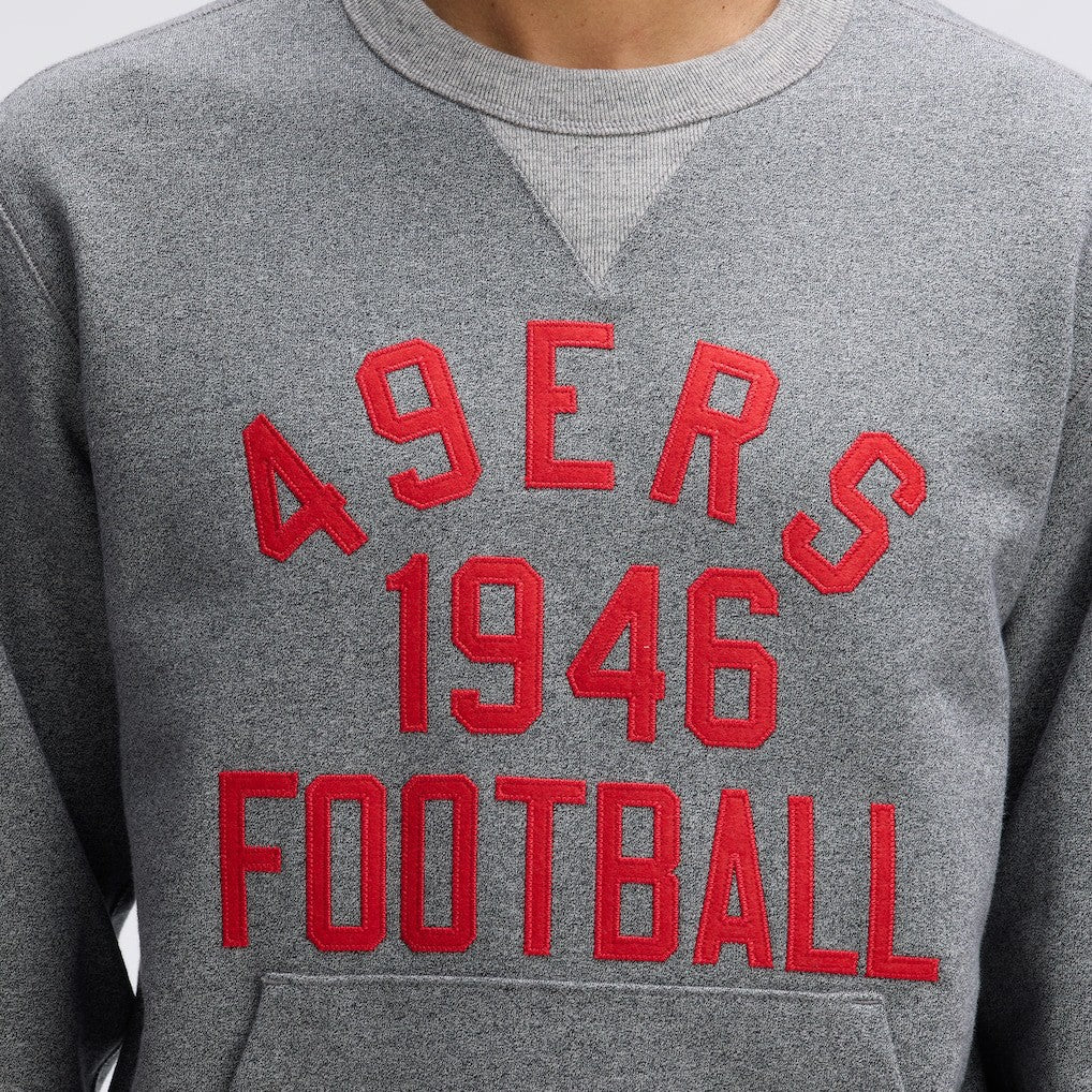 San Francisco 49ers IconicFleece Pocket Sweatshirt Athletic Heather Gray - Fanatics