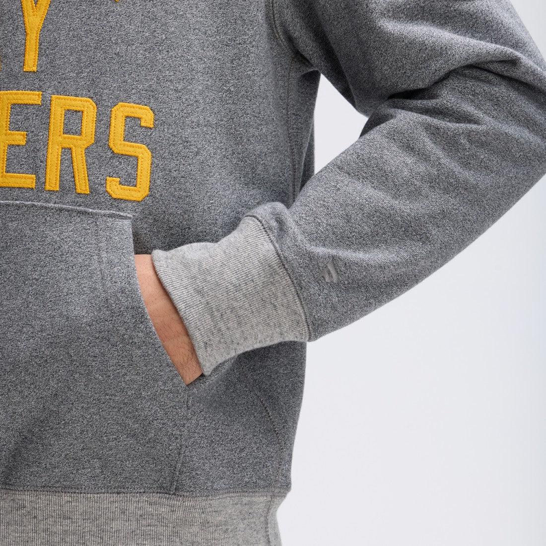 Green Bay Packers IconicFleece Pocket Sweatshirt Athletic Heather Gray - Fanatics