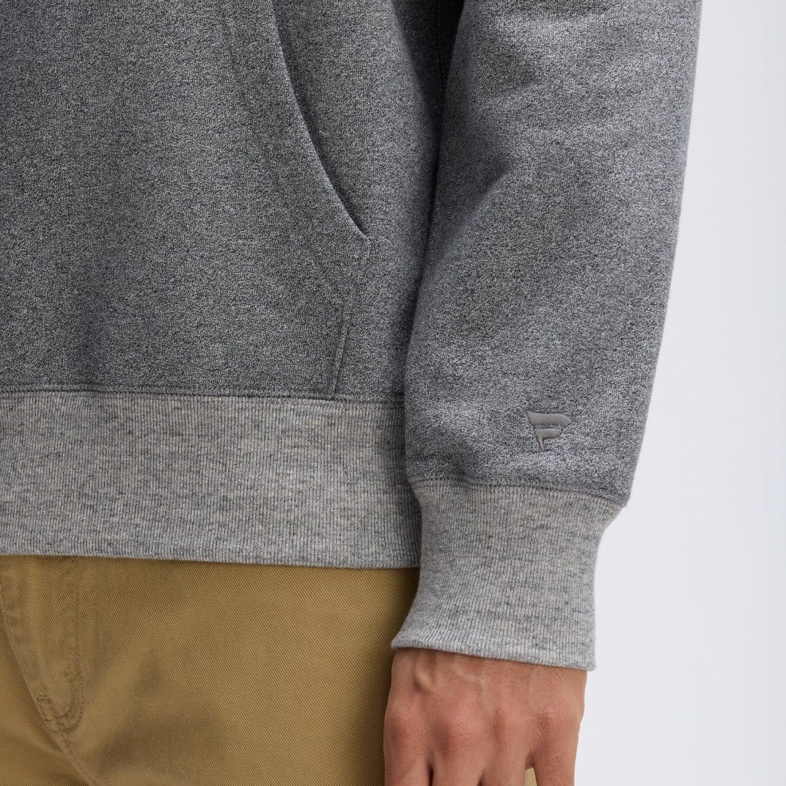 Green Bay Packers IconicFleece Pocket Sweatshirt Athletic Heather Gray - Fanatics