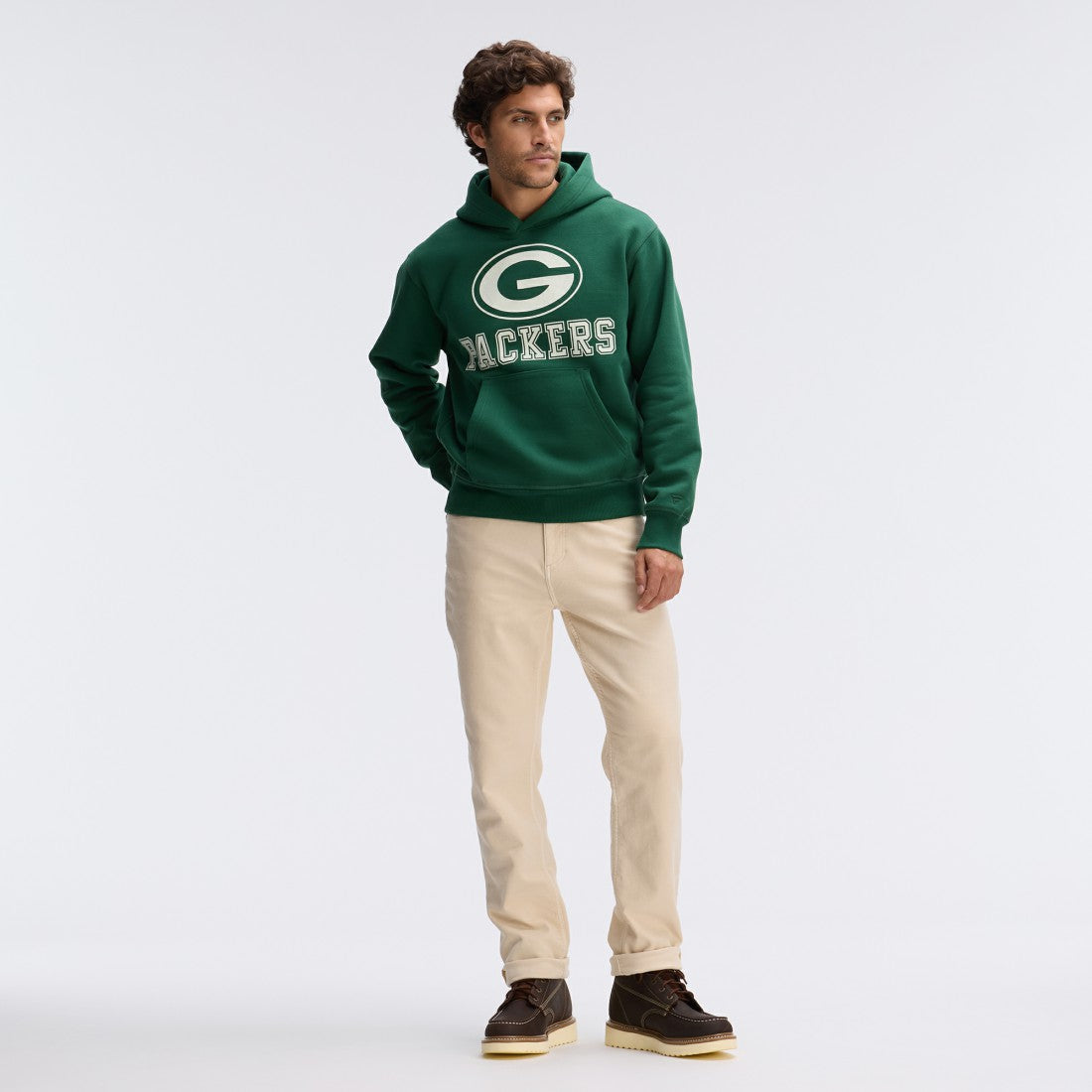 Green Bay Packers IconicFleece Flocked Hoodie Green - Fanatics