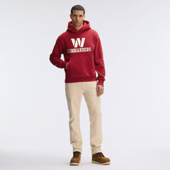 Washington Commanders IconicFleece Flocked Hoodie Burgundy - Fanatics