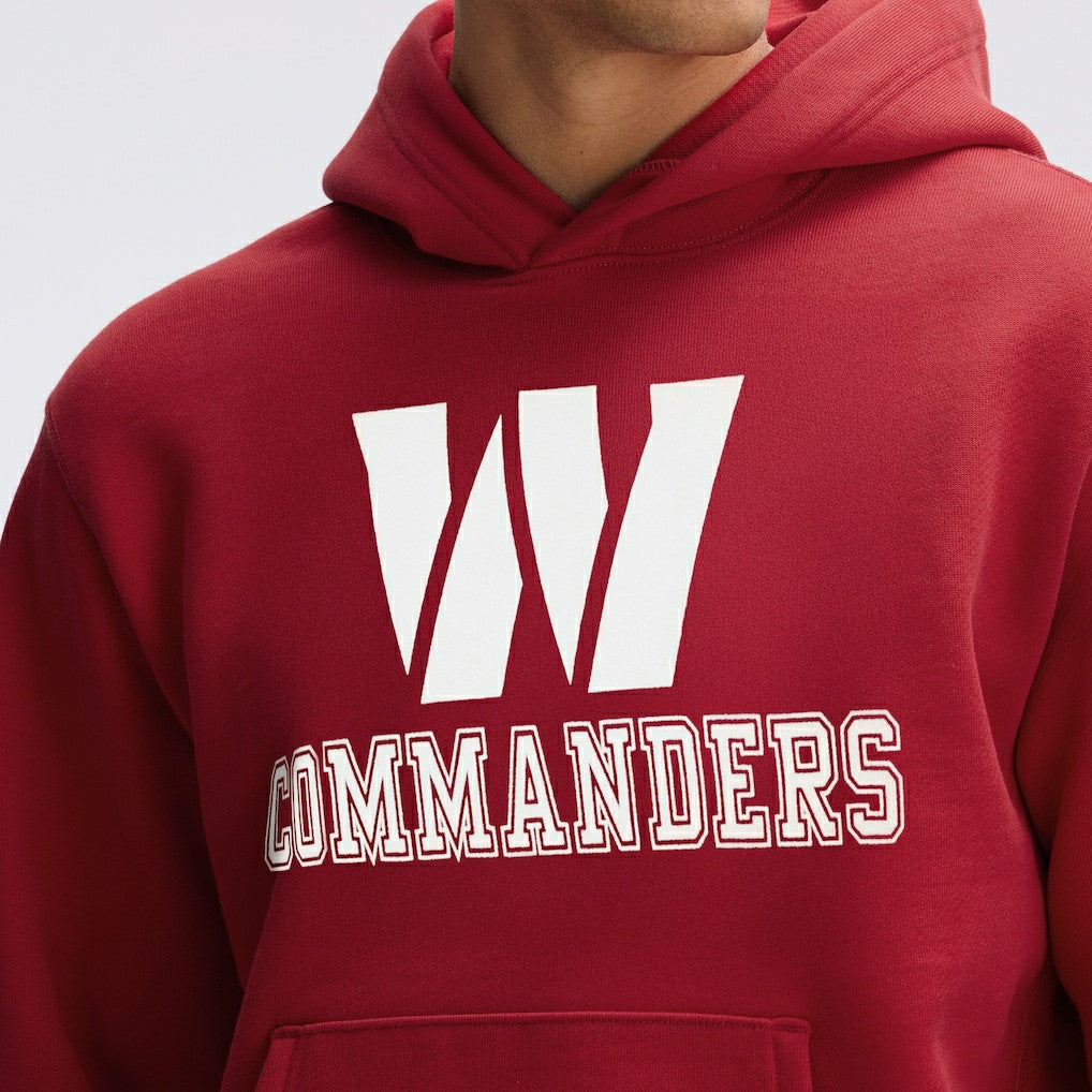 Washington Commanders IconicFleece Flocked Hoodie Burgundy - Fanatics