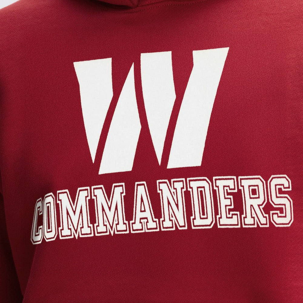 Washington Commanders IconicFleece Flocked Hoodie Burgundy - Fanatics