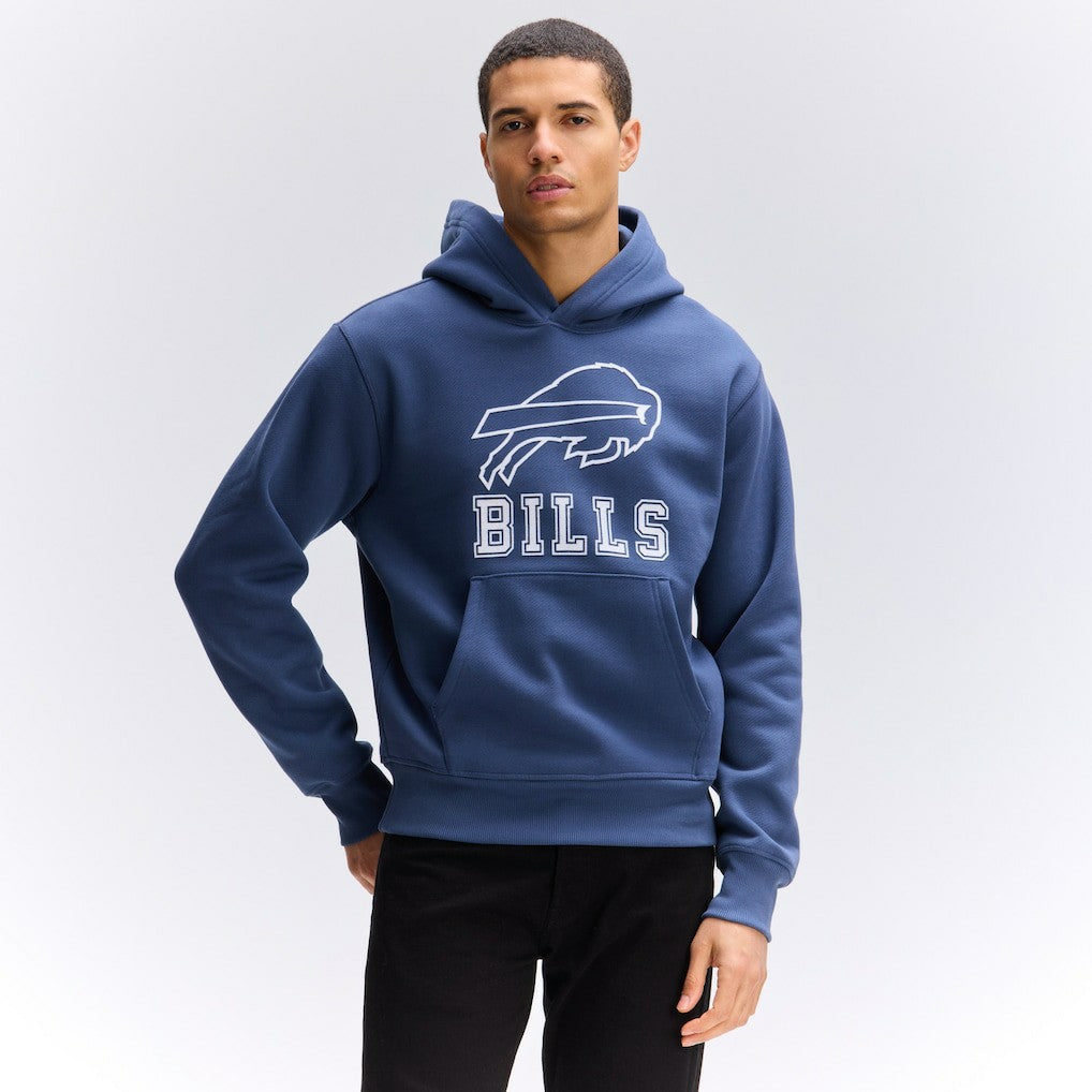 Buffalo Bills IconicFleece Flocked Hoodie Royal - Fanatics