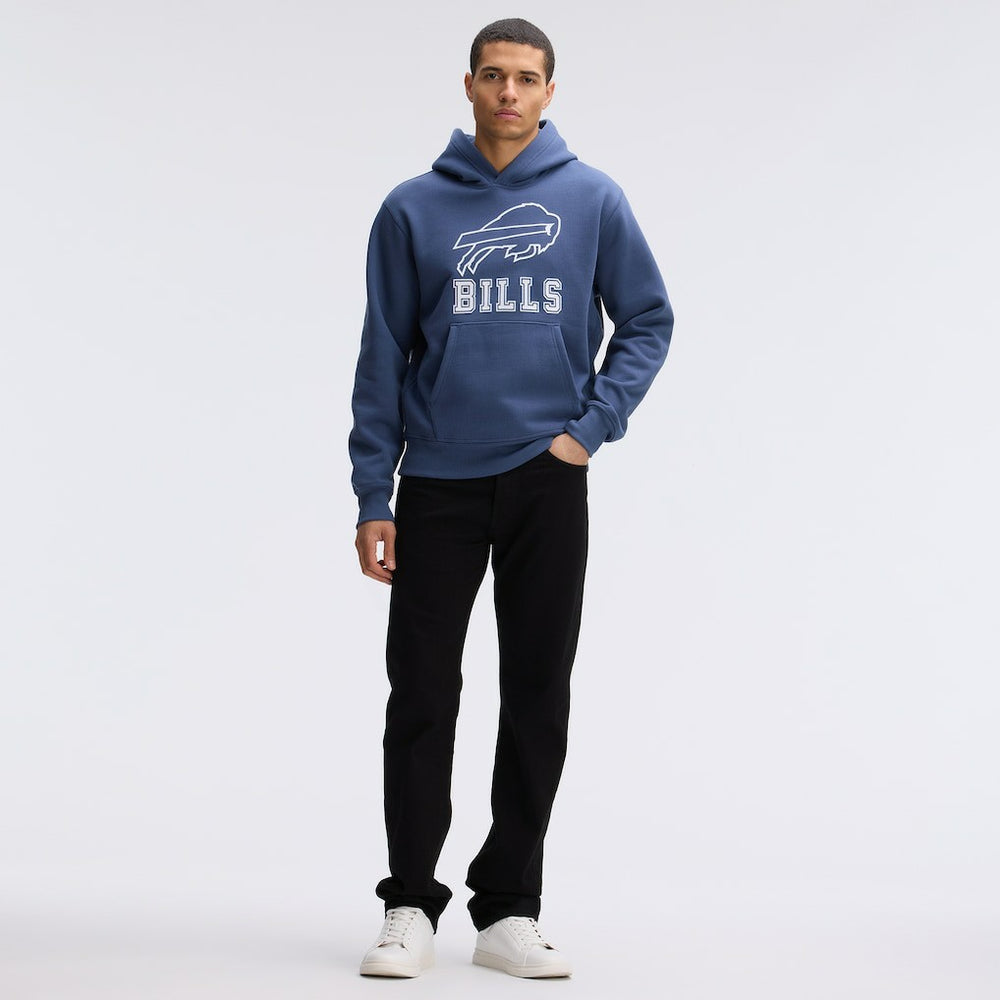Buffalo Bills IconicFleece Flocked Hoodie Royal - Fanatics