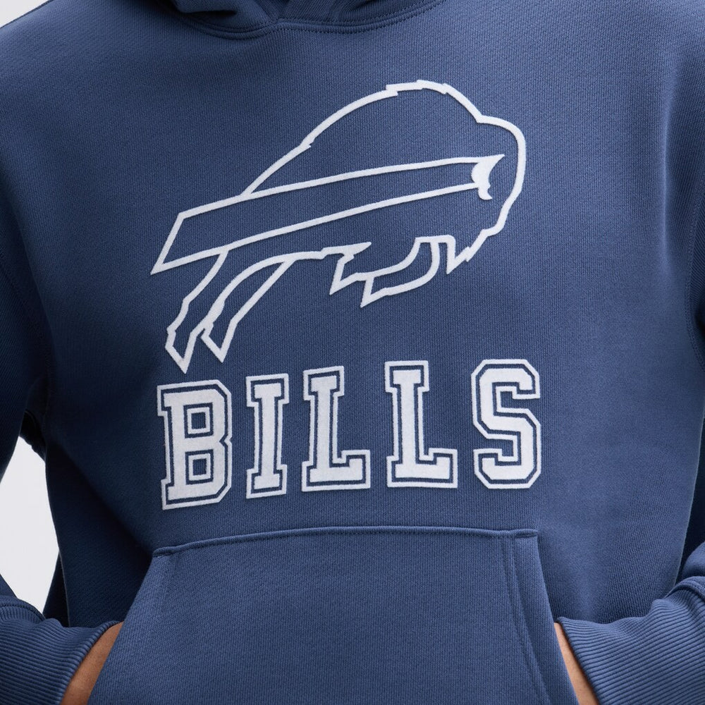 Buffalo Bills IconicFleece Flocked Hoodie Royal - Fanatics