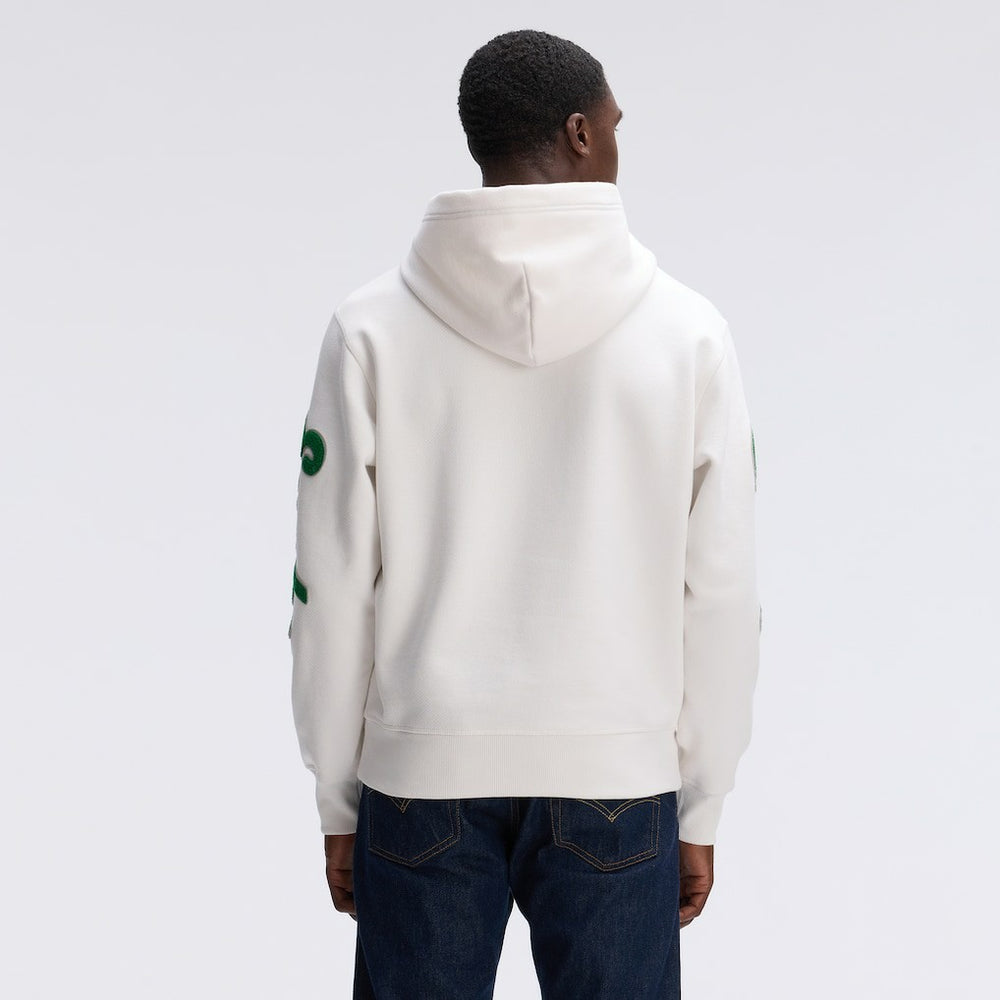 Philadelphia Eagles IconicFleece Letterman Hoodie Oatmeal - Fanatics