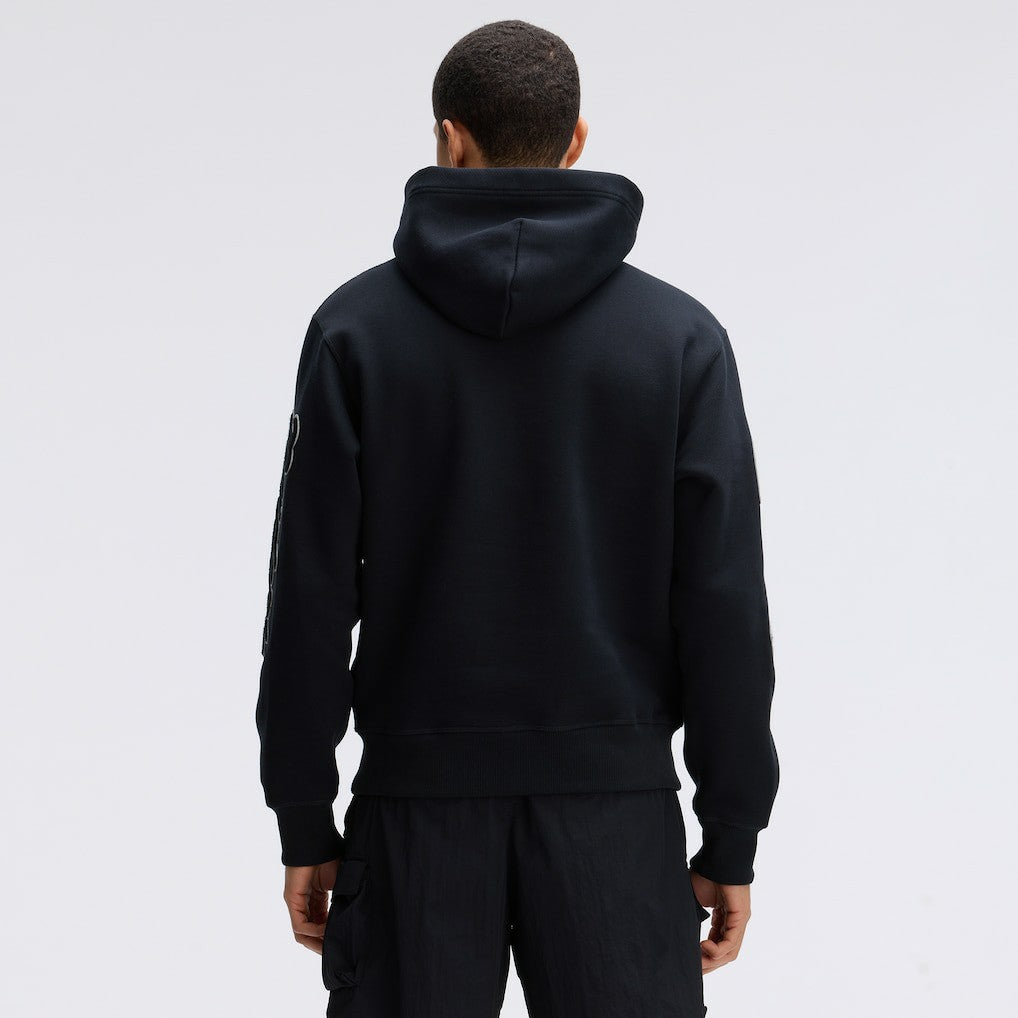 Las Vegas Raiders IconicFleece Letterman Hoodie Black - Fanatics