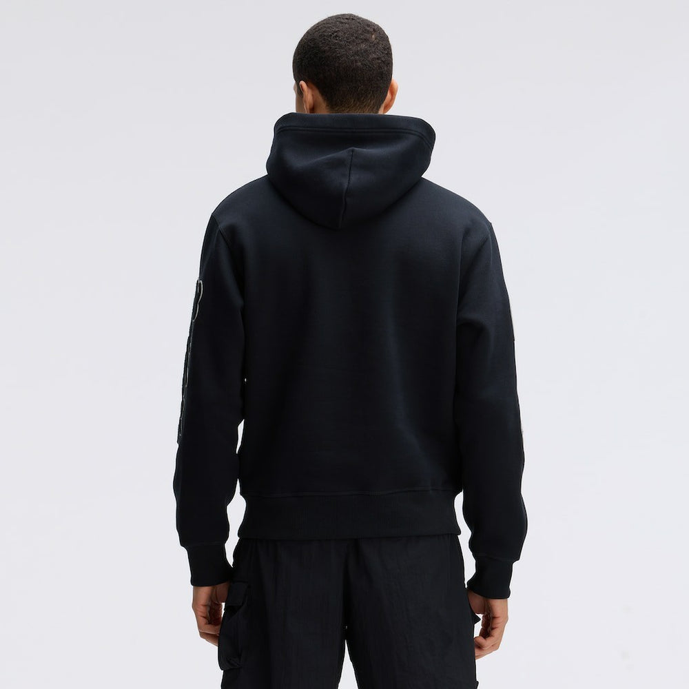 Las Vegas Raiders IconicFleece Letterman Hoodie Black - Fanatics