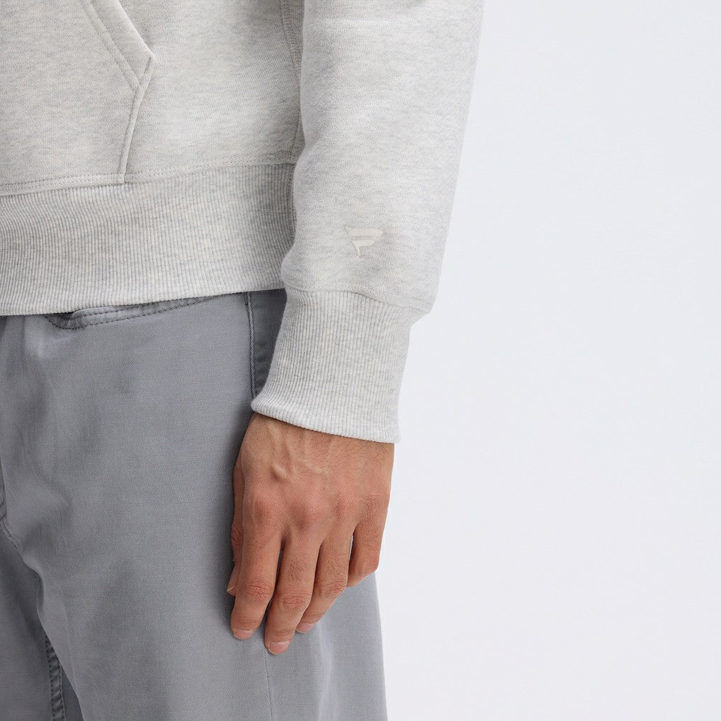 Detroit Lions IconicFleece Letterman Hoodie Heather Gray - Fanatics