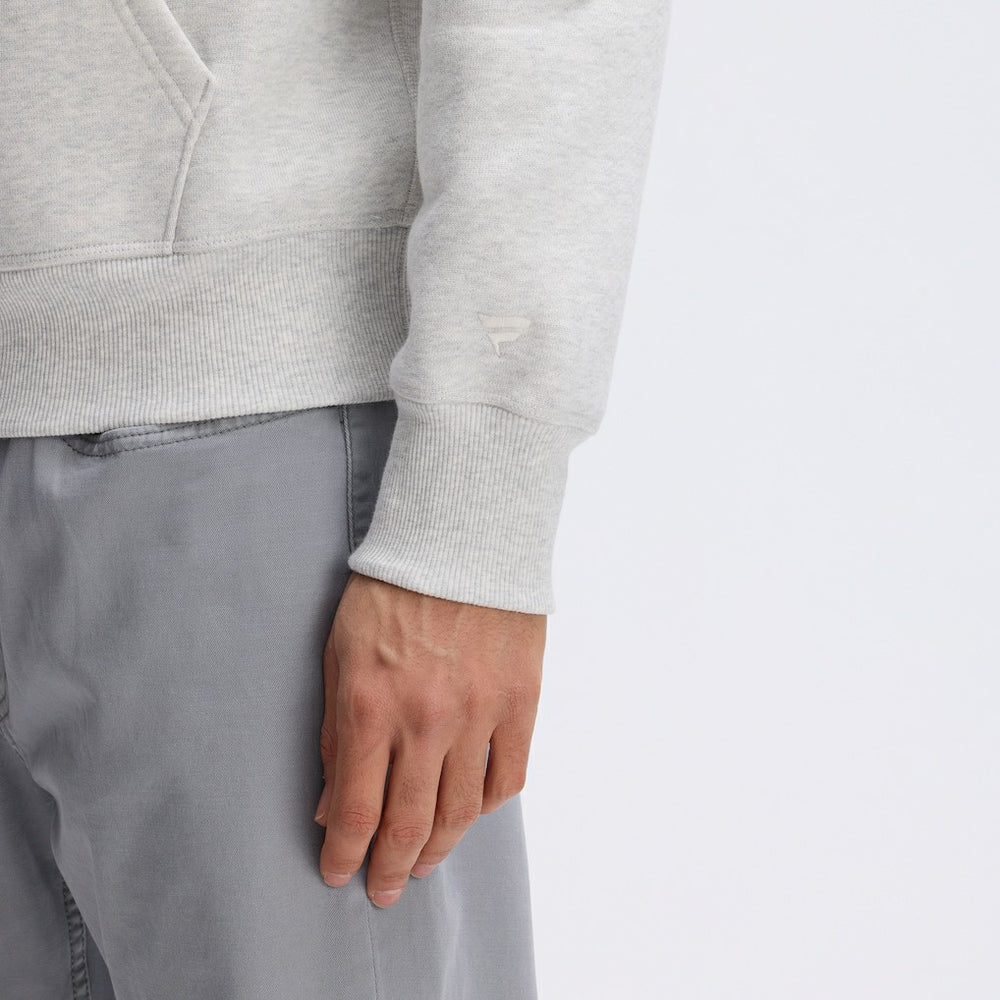 Detroit Lions IconicFleece Letterman Hoodie Heather Gray - Fanatics