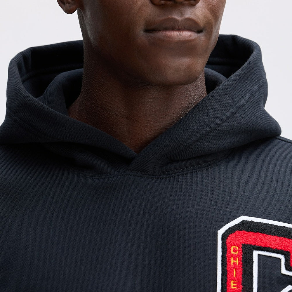 Kansas City Chiefs IconicFleece Letterman Hoodie Black - Fanatics