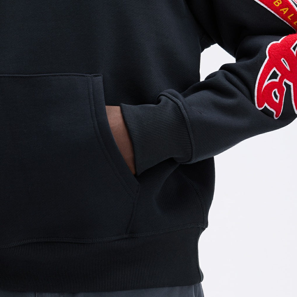 Kansas City Chiefs IconicFleece Letterman Hoodie Black - Fanatics