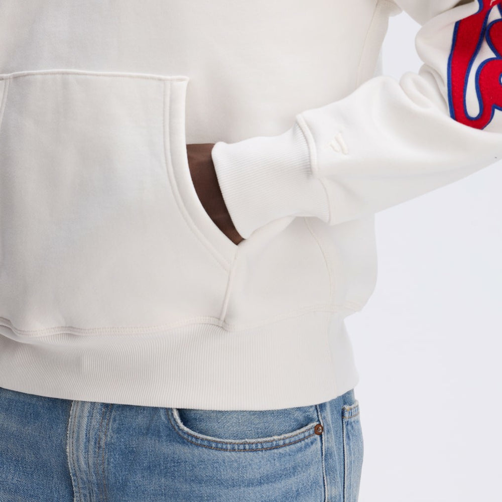 Buffalo Bills IconicFleece Letterman Hoodie Oatmeal - Fanatics