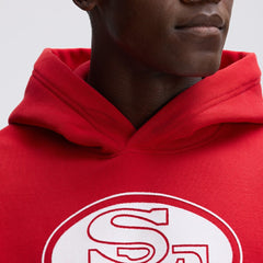 San Francisco 49ers IconicFleece Flocked Hoodie Scarlet - Fanatics