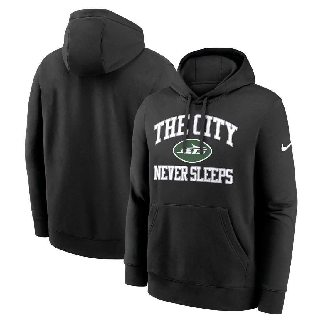 New York Jets The City Never Sleeps Club Fleece Hoodie Black - Nike