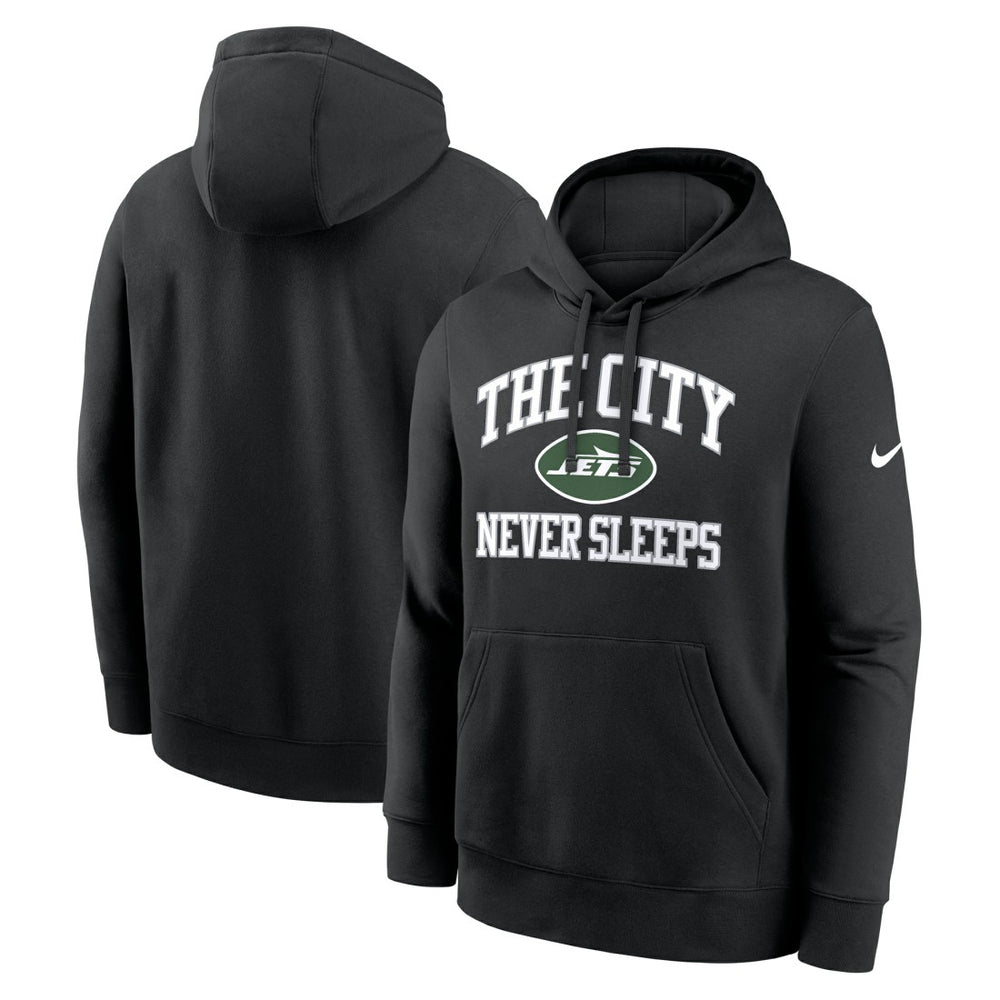 New York Jets The City Never Sleeps Club Fleece Hoodie Black - Nike