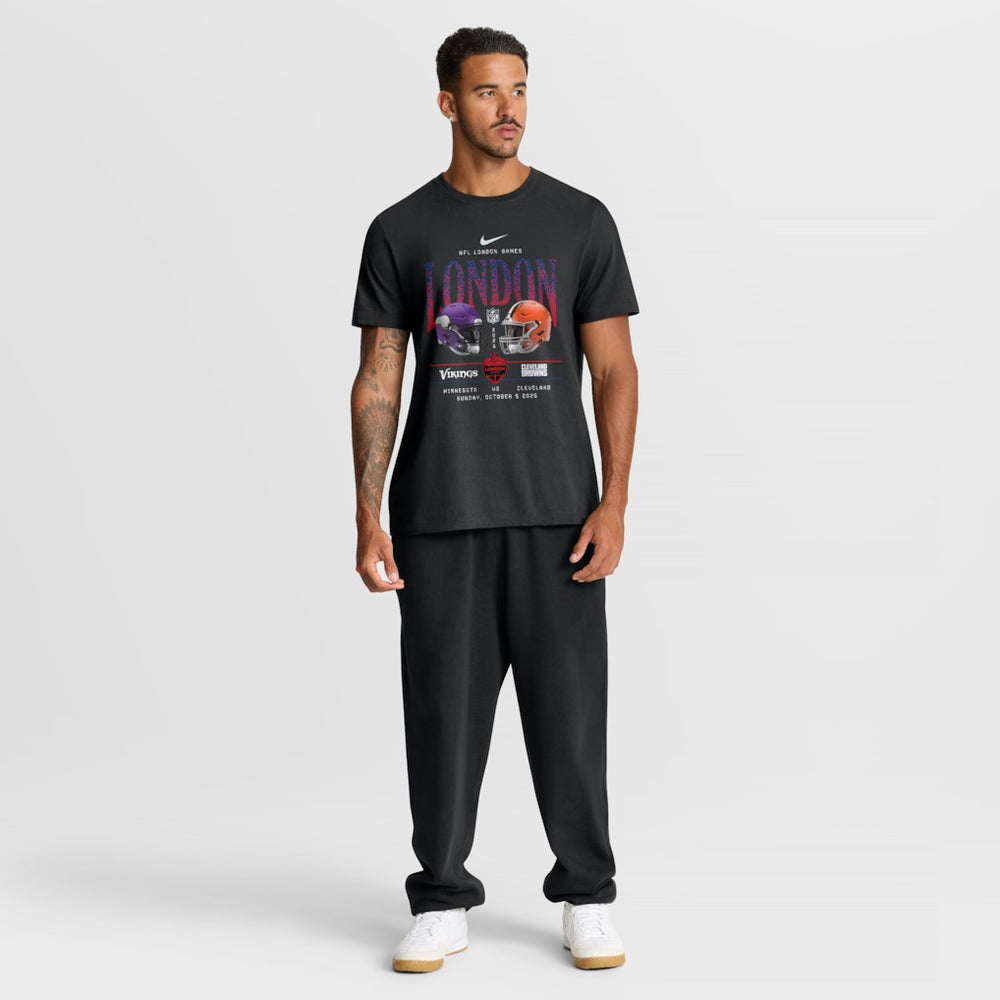 Minnesota Vikings vs. Cleveland Browns International Games London 2025 T-Shirt Black - Nike
