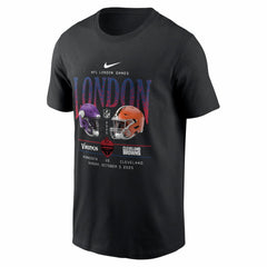 Minnesota Vikings vs. Cleveland Browns International Games London 2025 T-Shirt Black - Nike