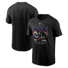 Los Angeles Rams vs. Jacksonville Jaguars International Games London 2025 T-Shirt Black - Nike