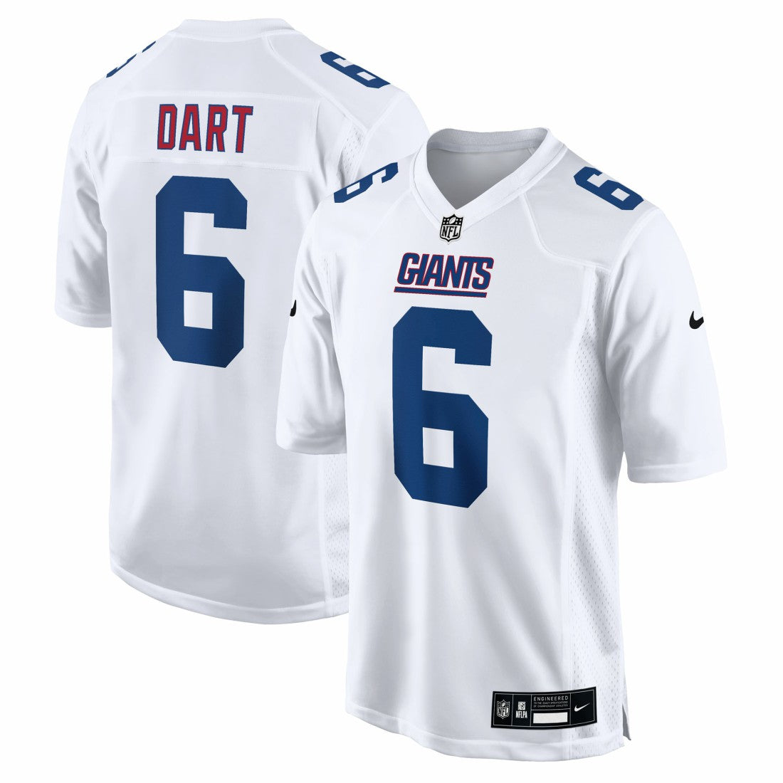 Jaxson Dart New York Giants Fashion Game Jersey - Tundra White | NFL Jerseys