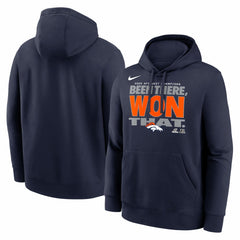 Denver Broncos 2025 AFC West Division Champions Locker Room Trophy Collection Hoodie Navy - Nike