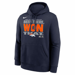Denver Broncos 2025 AFC West Division Champions Locker Room Trophy Collection Hoodie Navy - Nike