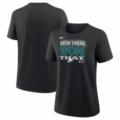 Philadelphia Eagles Women's 2025 NFC East Division Champions Locker Room Trophy Collection T-Shirt Black - Nike