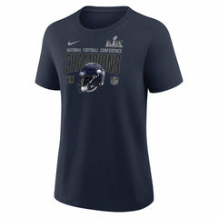Seattle Seahawks Women's 2025 NFC Champions Helmet T-Shirt College Navy - Nike