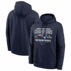 New England Patriots 2025 AFC Champions Team Nation Hoodie Navy - Nike
