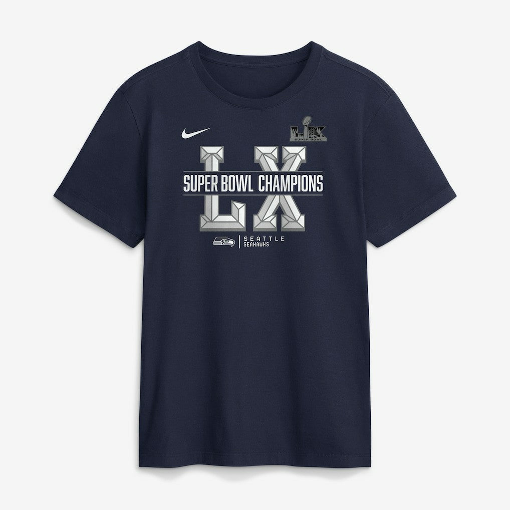 Seattle Seahawks Super Bowl LX Champions Sacrifice T-Shirt College Navy - Nike