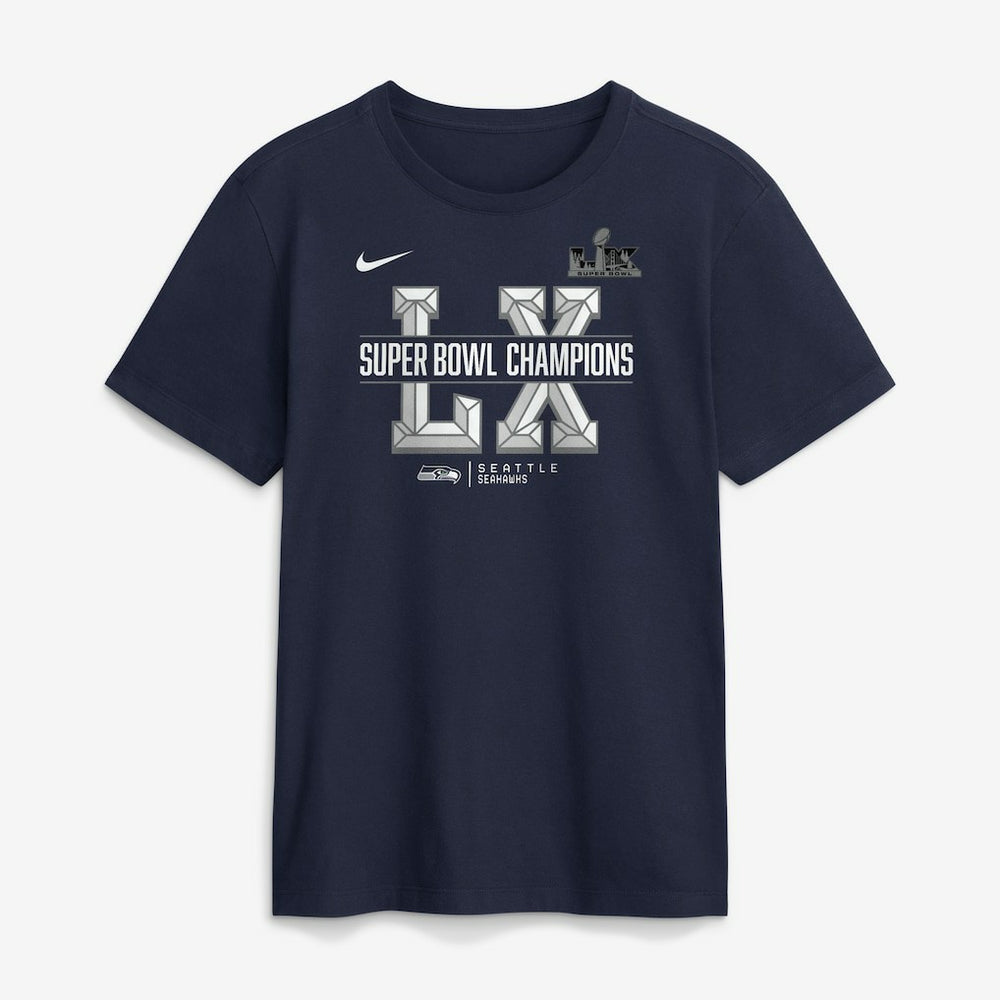 Seattle Seahawks Super Bowl LX Champions Sacrifice T-Shirt College Navy - Nike