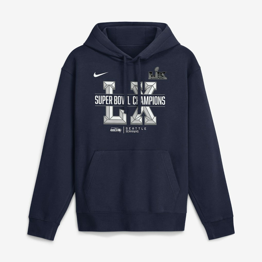 Seattle Seahawks Super Bowl LX Champions Sacrifice Hoodie College Navy - Nike