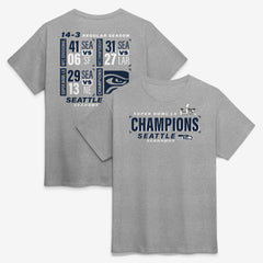 Seattle Seahawks Super Bowl LX Champions Counting Points Score T-Shirt Steel - Fanatics