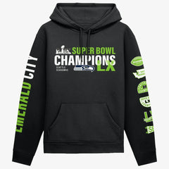 Seattle Seahawks Super Bowl LX Champions Four-Piece Hoodie Black - Fanatics